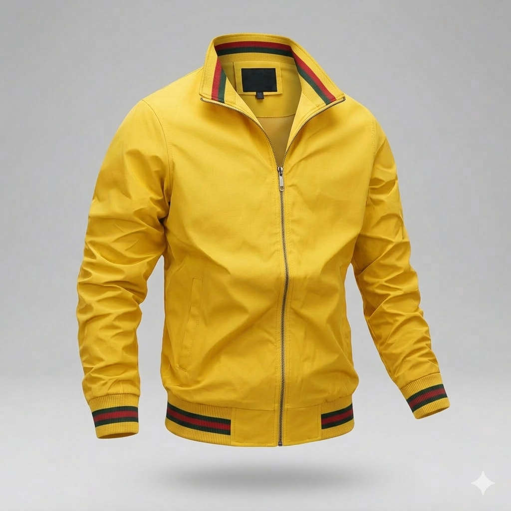 Men's Lightweight Summer Jacket Breathable Stylish Zip Front Casual