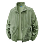 Men's Lightweight Zip Jacket Multi Pocket Spring Summer Layer