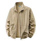 Men's Lightweight Zip Jacket Multi Pocket Spring Summer Layer
