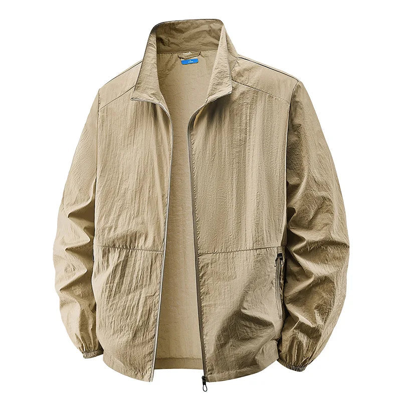 Men's Lightweight Zip Jacket Multi Pocket Spring Summer Layer