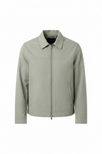 Men's Zip Front Harrington Jacket Lightweight Smart Casual Layer