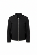 Men's Zip Front Harrington Jacket Lightweight Smart Casual Layer