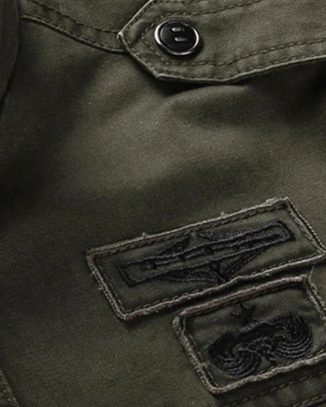 Men's Utility Field Jacket Regular Fit Multi Pocket Layer