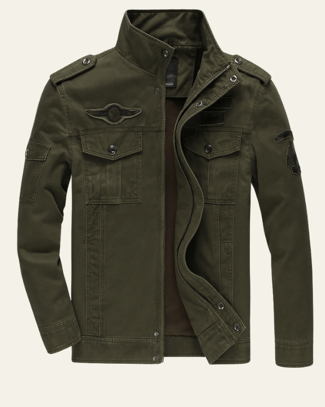 Men's Utility Field Jacket Regular Fit Multi Pocket Layer