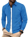 Men's Zip Front Casual Jacket Lightweight Spring Autumn Layer