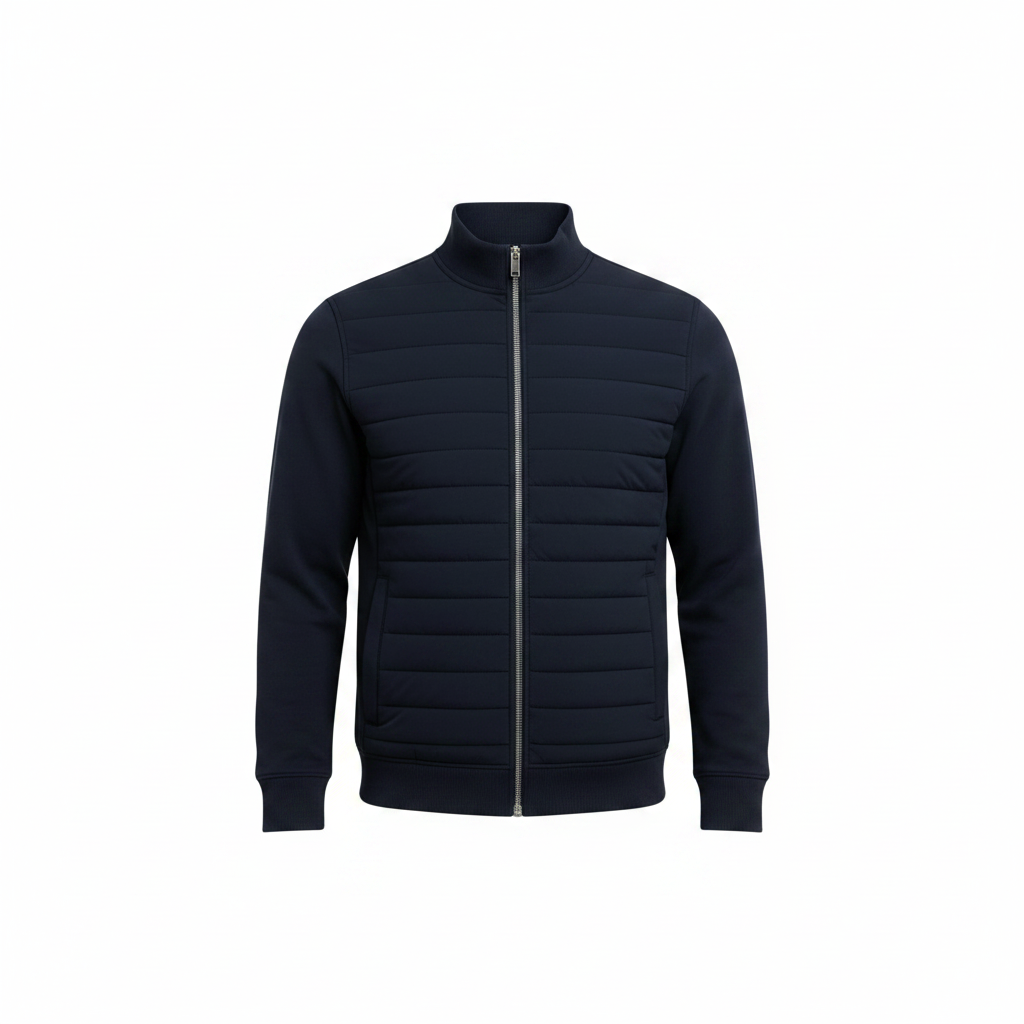 Men's Hybrid Quilted Jacket Windproof Autumn Winter Layer