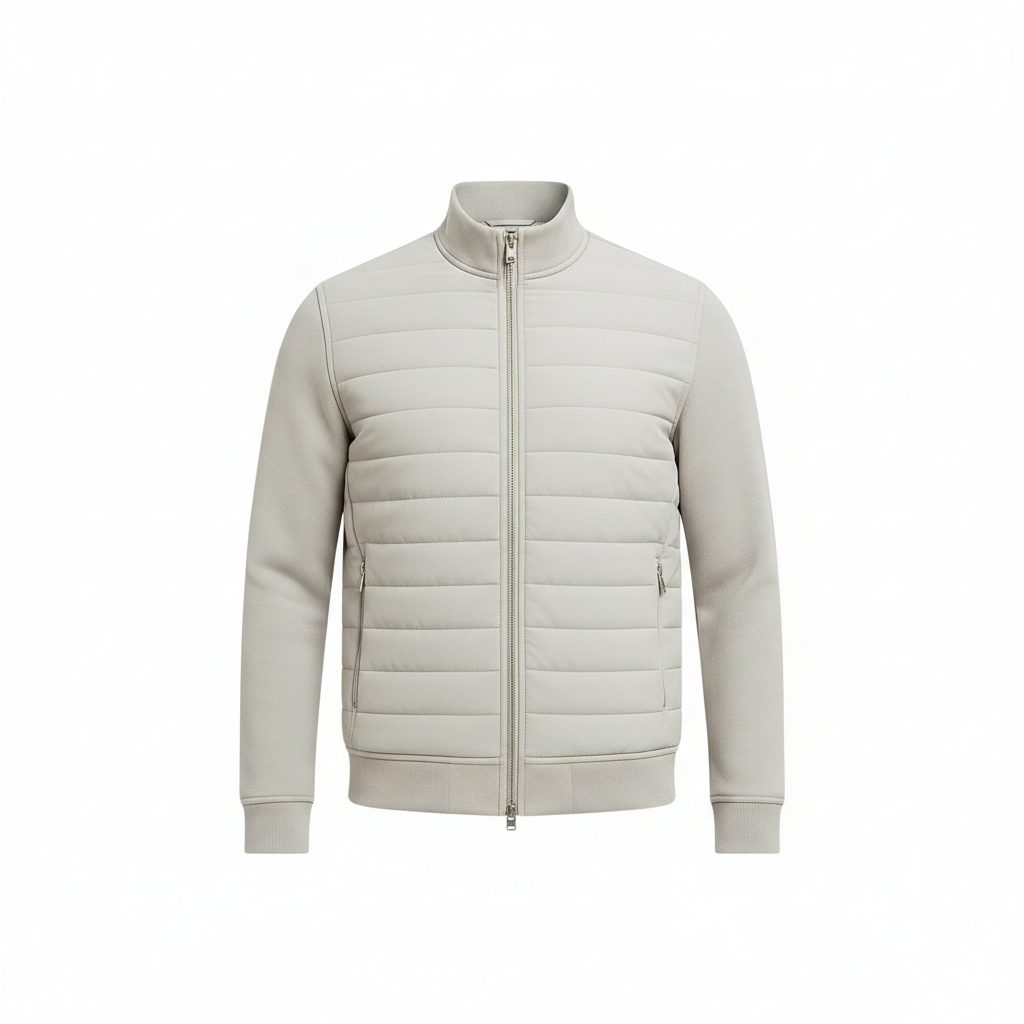 Men's Hybrid Quilted Jacket Windproof Autumn Winter Layer