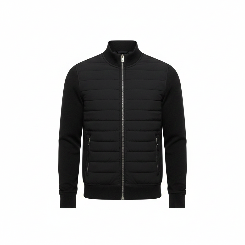 Men's Hybrid Quilted Jacket Windproof Autumn Winter Layer
