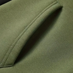 Men's Hoodie Contrast Panel Pullover Drawstring Hood Casual Streetwear