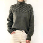 Women's Cable Knit Turtleneck Sweater