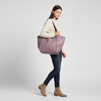 Women's Large Vegan Leather Tote Bag – Spacious