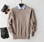 Men's Soft Knit Pullover Refined Crew Neck Knit