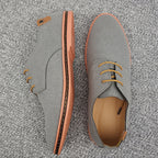 Men's Suede Look Derby Shoes Smart Casual Lace Ups