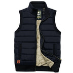 Men's Fur Lined Padded Gilet Insulated Winter Vest