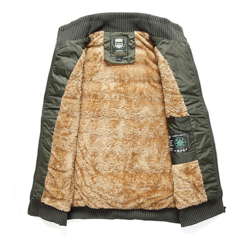 Men's Fur Lined Padded Gilet Insulated Winter Vest