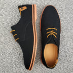 Men's Suede Look Derby Shoes Smart Casual Lace Ups