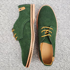 Men's Suede Look Derby Shoes Smart Casual Lace Ups