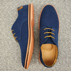 Men's Suede Look Derby Shoes Smart Casual Lace Ups