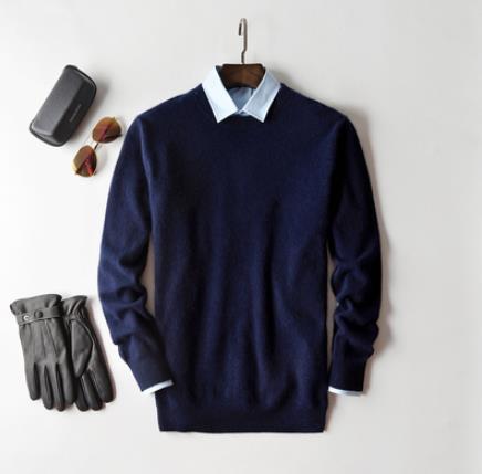 Men's Soft Knit Pullover Refined Crew Neck Knit