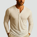 Men's Slim Fit Long Sleeve Henley Casual Shirt