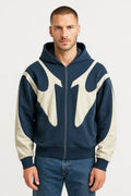 Men's Zip Up Hoodie Minimalist Casual Hooded Jacket