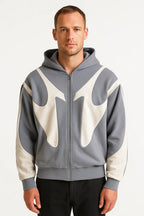 Men's Zip Up Hoodie Minimalist Casual Hooded Jacket