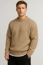 Men's Oversized Knitted Sweater Casual Crew Neck Comfortable Everyday