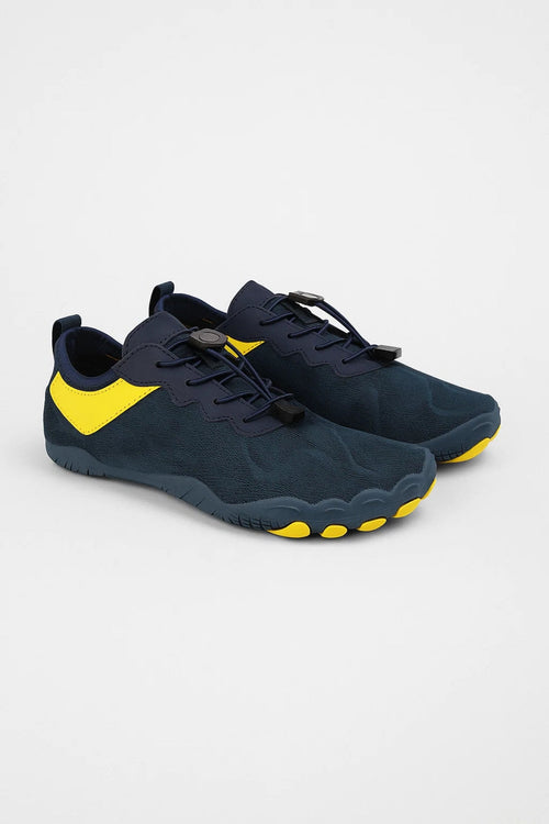 Men's Barefoot Sneakers Toggle Lace Grip Walking Shoes