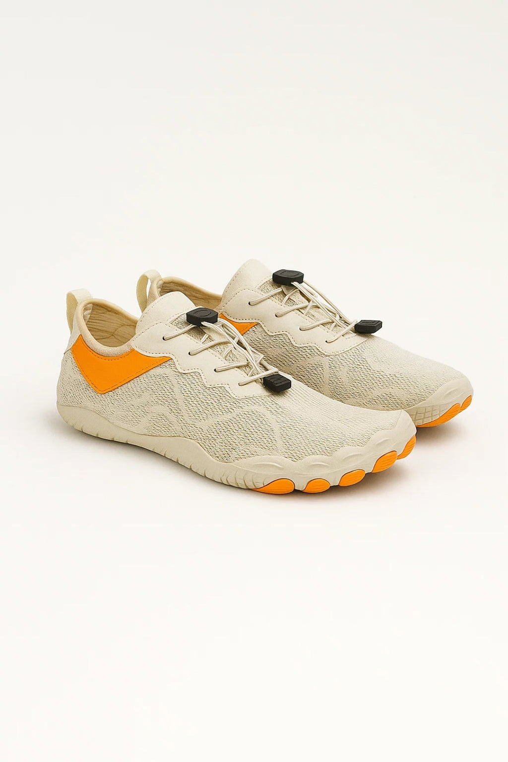 Men's Barefoot Sneakers Toggle Lace Grip Walking Shoes