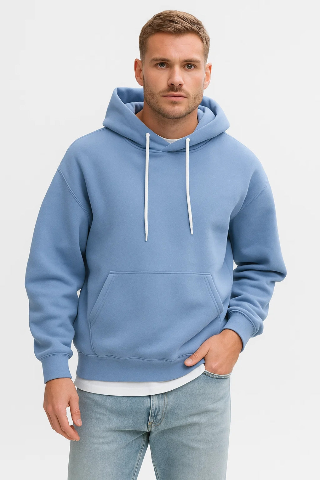 Men's Hoodie Casual Pullover with Hood and Kangaroo Pocket