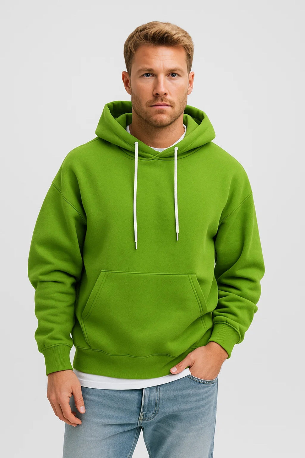 Men's Hoodie Casual Pullover with Hood and Kangaroo Pocket