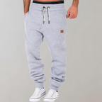 Men's Drawstring Cuff Joggers Relaxed Fit Casual Trousers