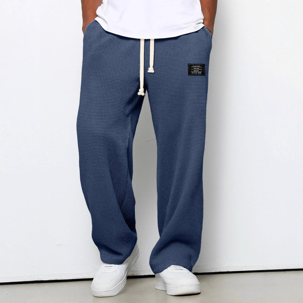 Men's Comfortable Trousers Relaxed Fit Adjustable Waist Breathable Everyday
