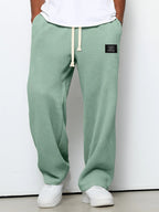 Men's Comfortable Trousers Relaxed Fit Adjustable Waist Breathable Everyday