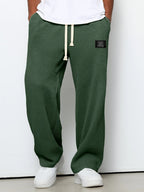 Men's Comfortable Trousers Relaxed Fit Adjustable Waist Breathable Everyday