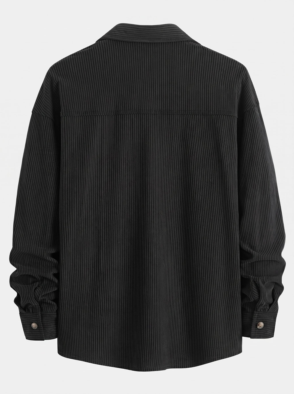 Men's Corduroy Shirt and Cargo Jogger Set Relaxed Autumn