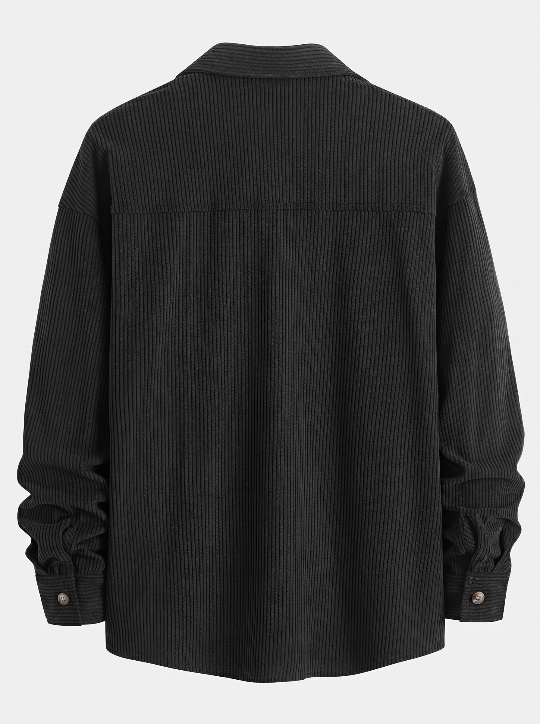 Men's Corduroy Shirt and Cargo Jogger Set Relaxed Autumn