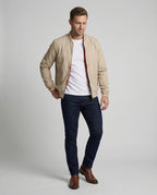 Men's Water Resistant Nylon Bomber Jacket Lightweight Breathable Layer