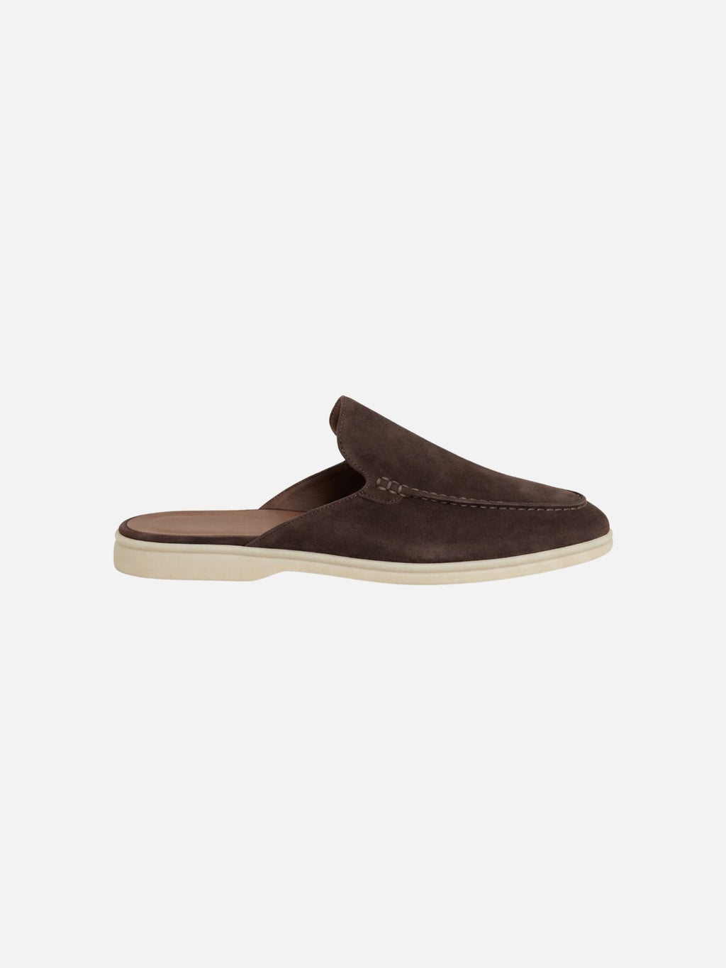 Men's Suede Look Mule Loafers Lightweight Slip On Shoes