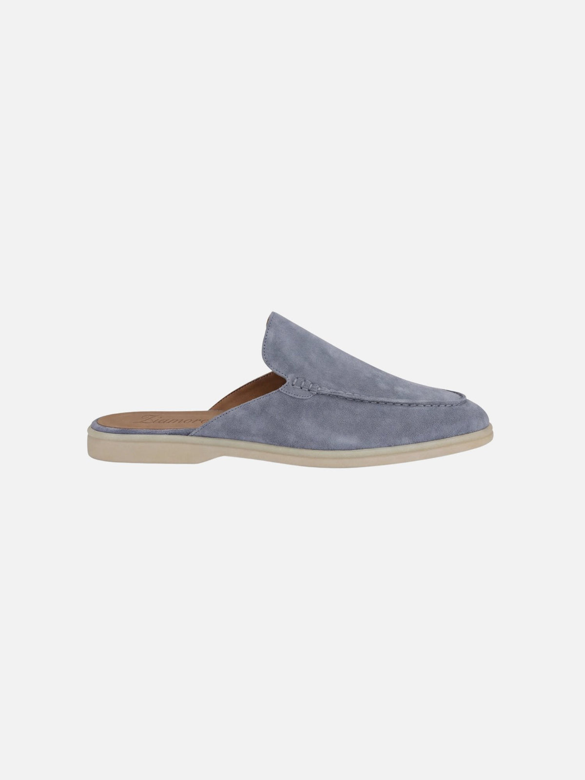 Men's Suede Look Mule Loafers Lightweight Slip On Shoes