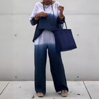 Women's Cotton & Linen Two-Piece Set – T-Shirt