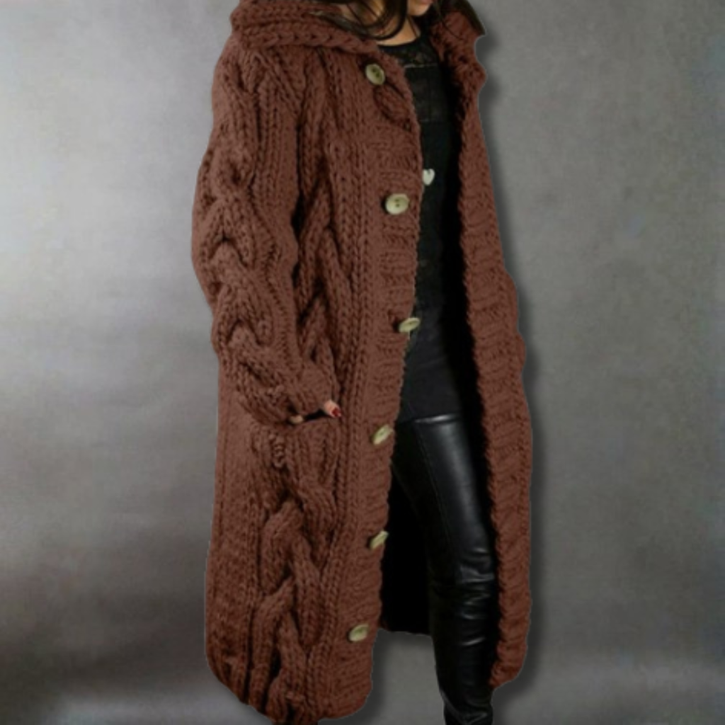 Women's Elegant Cosy Coat With Tummy Coverage