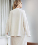 Women's Oversized Knit Cardigan – Soft Button-Front Layer
