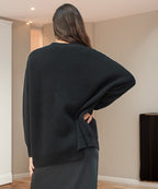 Women's Oversized Knit Cardigan – Soft Button-Front Layer