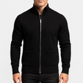 Men's Cotton Zip Cardigan Lightweight Breathable Layer for Office