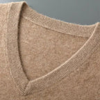 Men's Wool V Neck Sweater Vest Timeless Comfortable Knitwear