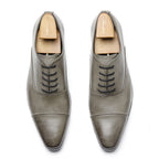 Men's Leather Oxford Shoes Cap Toe Lace Ups