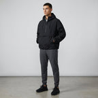 Men's Lightweight Hooded Anorak Jacket Water Repellent Layer