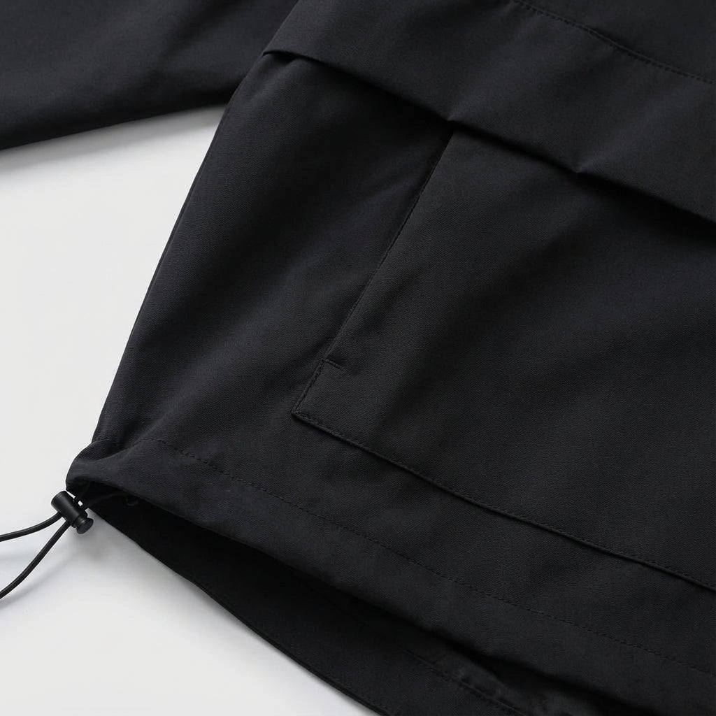 Men's Lightweight Hooded Anorak Jacket Water Repellent Layer