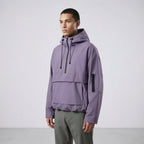 Men's Lightweight Hooded Anorak Jacket Water Repellent Layer